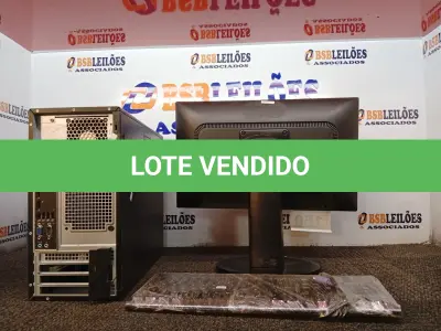 LOTE 160 - 01 CPU COM TECLADO E 01 MONITOR. (NO ESTADO) ATENÇÃO! FAZER A VISITAÇÃO ANTES DE ARREMATAR, NÃO SABEMOS SE FUNCIONA. LEILÃO NÃO TEM GARANTIA E NEM DEVOLUÇÃO, SUJEITO A POSSÍVEIS AVARIAS VISÍVEIS/OCULTAS E/OU AUSÊNCIA DE COMPONENTES.