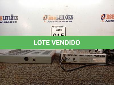 LOTE 015 -  01 MESA DE SOM M.AUDIO E 01 MESA DE SOM EURORACK MX602A COM FONTE. (NO ESTADO) ATENÇÃO! FAZER A VISITAÇÃO ANTES DE ARREMATAR, NÃO SABEMOS SE FUNCIONA. LEILÃO NÃO TEM GARANTIA E NEM DEVOLUÇÃO, SUJEITO A POSSÍVEIS AVARIAS VISÍVEIS/OCULTAS E/OU AUSÊNCIA DE COMPONENTES.