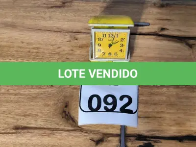 LOTE 092 - 01 RELÓGIO EUROPA. (NO ESTADO)