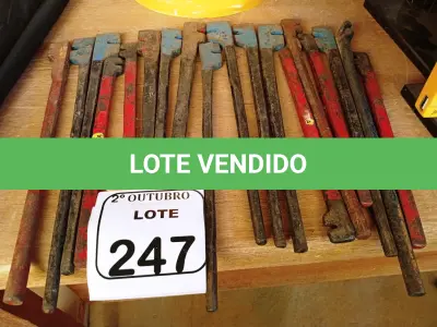 LOTE 247 - 18 DOBRADORES DE FERRO DIVERSOS. (NO ESTADO) ATENÇÃO! FAZER A VISITAÇÃO ANTES DE ARREMATAR, NÃO SABEMOS SE FUNCIONA. LEILÃO NÃO TEM GARANTIA E NEM DEVOLUÇÃO, SUJEITO A POSSÍVEIS AVARIAS VISÍVEIS/OCULTAS E/OU AUSÊNCIA DE COMPONENTES.