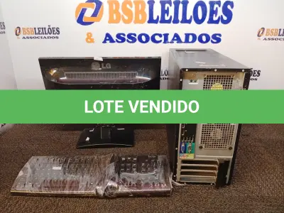 LOTE 163 - 01 CPU COM TECLADO E 01 MONITOR. (NO ESTADO) ATENÇÃO! FAZER A VISITAÇÃO ANTES DE ARREMATAR, NÃO SABEMOS SE FUNCIONA. LEILÃO NÃO TEM GARANTIA E NEM DEVOLUÇÃO, SUJEITO A POSSÍVEIS AVARIAS VISÍVEIS/OCULTAS E/OU AUSÊNCIA DE COMPONENTES.