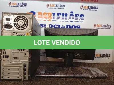 LOTE 182 - 01 CPU COMA TECLADO E 01 MONITOR. (NO ESTADO) ATENÇÃO! FAZER A VISITAÇÃO ANTES DE ARREMATAR, NÃO SABEMOS SE FUNCIONA. LEILÃO NÃO TEM GARANTIA E NEM DEVOLUÇÃO, SUJEITO A POSSÍVEIS AVARIAS VISÍVEIS/OCULTAS E/OU AUSÊNCIA DE COMPONENTES.