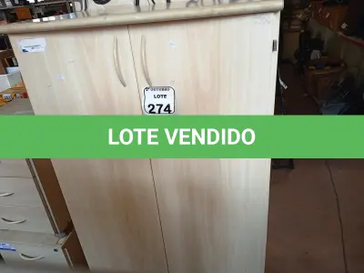 LOTE 274 - 01 ARMÁRIO PARA ESCRITÓRIO DE 02 PORTAS. (NO ESTADO) ATENÇÃO! FAZER A VISITAÇÃO ANTES DE ARREMATAR, NÃO SABEMOS SE FUNCIONA. LEILÃO NÃO TEM GARANTIA E NEM DEVOLUÇÃO, SUJEITO A POSSÍVEIS AVARIAS VISÍVEIS/OCULTAS E/OU AUSÊNCIA DE COMPONENTES.