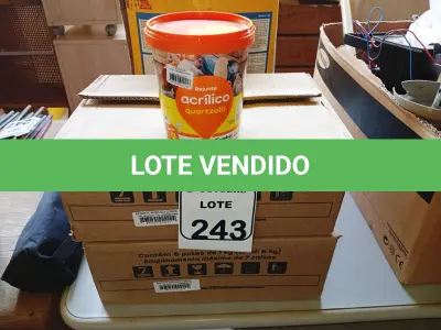 LOTE 243 - 12 REJUNTES ACRÍLICO 1KG CADA. (NO ESTADO) ATENÇÃO! FAZER A VISITAÇÃO ANTES DE ARREMATAR, NÃO SABEMOS SE FUNCIONA. LEILÃO NÃO TEM GARANTIA E NEM DEVOLUÇÃO, SUJEITO A POSSÍVEIS AVARIAS VISÍVEIS/OCULTAS E/OU AUSÊNCIA DE COMPONENTES.