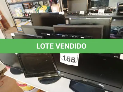LOTE 188 - 10 MONITORES LCD MARCAS E MODELOS DIVERSOS P RETIRADA DE PEÇAS. (NO ESTADO) ATENÇÃO! FAZER A VISITAÇÃO ANTES DE ARREMATAR, NÃO SABEMOS SE FUNCIONA. LEILÃO NÃO TEM GARANTIA E NEM DEVOLUÇÃO, SUJEITO A POSSÍVEIS AVARIAS VISÍVEIS/OCULTAS E/OU AUSÊNCIA DE COMPONENTES.