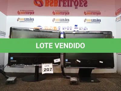 LOTE 207 - 02 PC ALL IN ONE MARCA HP E POSITIVO. (NO ESTADO) ATENÇÃO! FAZER A VISITAÇÃO ANTES DE ARREMATAR, NÃO SABEMOS SE FUNCIONA. LEILÃO NÃO TEM GARANTIA E NEM DEVOLUÇÃO, SUJEITO A POSSÍVEIS AVARIAS VISÍVEIS/OCULTAS E/OU AUSÊNCIA DE COMPONENTES.