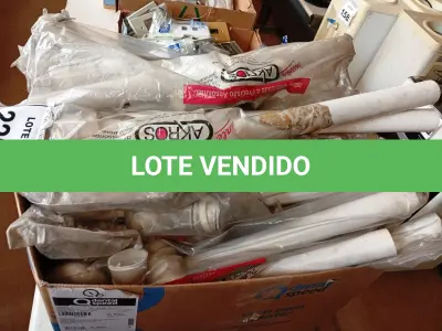LOTE 228 - 01 LOTE COM DIVERSAS CONEXÕES PVC E ACESSÓRIOS SANITÁRIOS. (NO ESTADO) ATENÇÃO! FAZER A VISITAÇÃO ANTES DE ARREMATAR, NÃO SABEMOS SE FUNCIONA. LEILÃO NÃO TEM GARANTIA E NEM DEVOLUÇÃO, SUJEITO A POSSÍVEIS AVARIAS VISÍVEIS/OCULTAS E/OU AUSÊNCIA DE COMPONENTES.