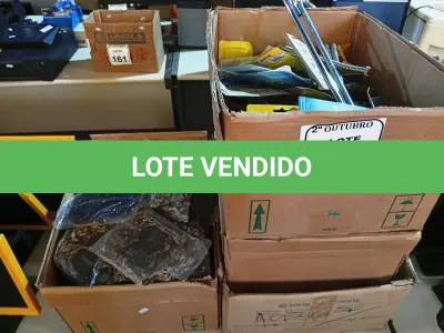 LOTE 223 - 01 LOTE COM GRANDE QUANTIDADE DE MATERIAIS ELÉTRICOS. (NO ESTADO) ATENÇÃO! FAZER A VISITAÇÃO ANTES DE ARREMATAR, NÃO SABEMOS SE FUNCIONA. LEILÃO NÃO TEM GARANTIA E NEM DEVOLUÇÃO, SUJEITO A POSSÍVEIS AVARIAS VISÍVEIS/OCULTAS E/OU AUSÊNCIA DE COMPONENTES.