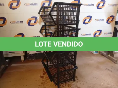 LOTE 313 - 04 CESTAS ORGANIZADORAS. (NO ESTADO) ATENÇÃO! FAZER A VISITAÇÃO ANTES DE ARREMATAR, NÃO SABEMOS SE FUNCIONA. LEILÃO NÃO TEM GARANTIA E NEM DEVOLUÇÃO, SUJEITO A POSSÍVEIS AVARIAS VISÍVEIS/OCULTAS E/OU AUSÊNCIA DE COMPONENTES.