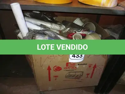 LOTE 433 - 01 LOTE C/MATERIAIS HIDRÁULICOS DIVERSOS. (NO ESTADO) ATENÇÃO! FAZER A VISITAÇÃO ANTES DE ARREMATAR, NÃO SABEMOS SE FUNCIONA. LEILÃO NÃO TEM GARANTIA E NEM DEVOLUÇÃO, SUJEITO A POSSÍVEIS AVARIAS VISÍVEIS/OCULTAS E/OU AUSÊNCIA DE COMPONENTES.