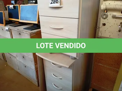 LOTE 286 - 02 GAVETEIROS MODELOS DIVERSOS. (NO ESTADO) ATENÇÃO! FAZER A VISITAÇÃO ANTES DE ARREMATAR, NÃO SABEMOS SE FUNCIONA. LEILÃO NÃO TEM GARANTIA E NEM DEVOLUÇÃO, SUJEITO A POSSÍVEIS AVARIAS VISÍVEIS/OCULTAS E/OU AUSÊNCIA DE COMPONENTES.