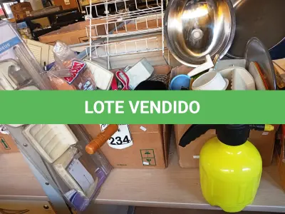 LOTE 234 - 01 LOTE COM 01 CUBA EM INOX, DIVERSOS MATERIAIS P/BANHEIRO E MATERIAIS DIVERSOS. (NO ESTADO) ATENÇÃO! FAZER A VISITAÇÃO ANTES DE ARREMATAR, NÃO SABEMOS SE FUNCIONA. LEILÃO NÃO TEM GARANTIA E NEM DEVOLUÇÃO, SUJEITO A POSSÍVEIS AVARIAS VISÍVEIS/OCULTAS E/OU AUSÊNCIA DE COMPONENTES.