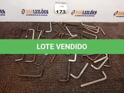 LOTE 173 - 01 LOTE COM DIVERSAS CHAVES ALLEN. (NO ESTADO) ATENÇÃO! FAZER A VISITAÇÃO ANTES DE ARREMATAR, NÃO SABEMOS SE FUNCIONA. LEILÃO NÃO TEM GARANTIA E NEM DEVOLUÇÃO, SUJEITO A POSSÍVEIS AVARIAS VISÍVEIS/OCULTAS E/OU AUSÊNCIA DE COMPONENTES.