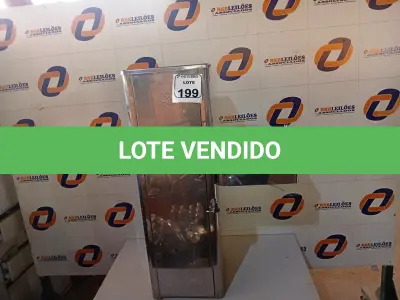 LOTE 199 - 01 BEBEDOURO DE ÁGUA DIRETA EM INOX MARCA IBBL. (NO ESTADO) ATENÇÃO! FAZER A VISITAÇÃO ANTES DE ARREMATAR, NÃO SABEMOS SE FUNCIONA. LEILÃO NÃO TEM GARANTIA E NEM DEVOLUÇÃO, SUJEITO A POSSÍVEIS AVARIAS VISÍVEIS/OCULTAS E/OU AUSÊNCIA DE COMPONENTES.