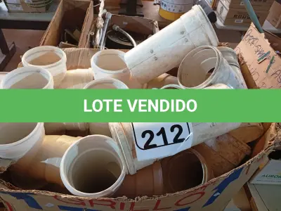 LOTE 212 - 01 LOTE COM DIVERSAS CONEXÕES HIDRÁULICAS. (NO ESTADO) ATENÇÃO! FAZER A VISITAÇÃO ANTES DE ARREMATAR, NÃO SABEMOS SE FUNCIONA. LEILÃO NÃO TEM GARANTIA E NEM DEVOLUÇÃO, SUJEITO A POSSÍVEIS AVARIAS VISÍVEIS/OCULTAS E/OU AUSÊNCIA DE COMPONENTES.