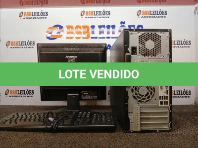 LOTE 191 - 01 CPU COM TECLADO E 01 MONITOR. (NO ESTADO) ATENÇÃO! FAZER A VISITAÇÃO ANTES DE ARREMATAR, NÃO SABEMOS SE FUNCIONA. LEILÃO NÃO TEM GARANTIA E NEM DEVOLUÇÃO, SUJEITO A POSSÍVEIS AVARIAS VISÍVEIS/OCULTAS E/OU AUSÊNCIA DE COMPONENTES.