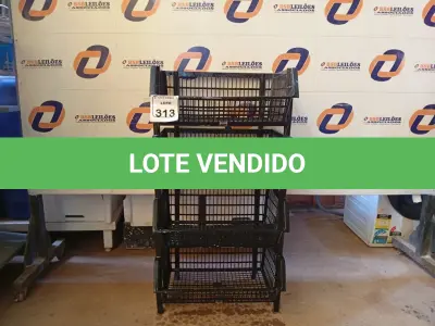 LOTE 313 - 04 CESTAS ORGANIZADORAS. (NO ESTADO) ATENÇÃO! FAZER A VISITAÇÃO ANTES DE ARREMATAR, NÃO SABEMOS SE FUNCIONA. LEILÃO NÃO TEM GARANTIA E NEM DEVOLUÇÃO, SUJEITO A POSSÍVEIS AVARIAS VISÍVEIS/OCULTAS E/OU AUSÊNCIA DE COMPONENTES.