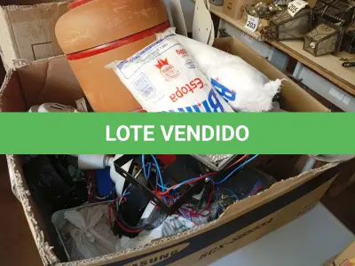 LOTE 242 - 01 LOTE COM MATERIAIS DIVERSOS. (NO ESTADO) ATENÇÃO! FAZER A VISITAÇÃO ANTES DE ARREMATAR, NÃO SABEMOS SE FUNCIONA. LEILÃO NÃO TEM GARANTIA E NEM DEVOLUÇÃO, SUJEITO A POSSÍVEIS AVARIAS VISÍVEIS/OCULTAS E/OU AUSÊNCIA DE COMPONENTES.