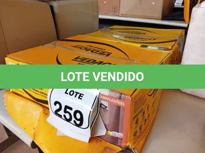 LOTE 259 - 02 CAIXAS DE VEDACIT ARGAMASSA POLIMÉRICA IMPERMEÁVEL. (NO ESTADO) ATENÇÃO! FAZER A VISITAÇÃO ANTES DE ARREMATAR, NÃO SABEMOS SE FUNCIONA. LEILÃO NÃO TEM GARANTIA E NEM DEVOLUÇÃO, SUJEITO A POSSÍVEIS AVARIAS VISÍVEIS/OCULTAS E/OU AUSÊNCIA DE COMPONENTES.