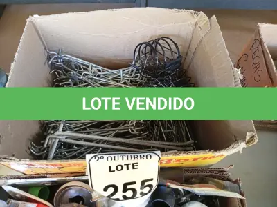 LOTE 255 - 01 LOTE COM GRANDE QUANTIDADE DE MATERIAIS DIVERSOS. (NO ESTADO) ATENÇÃO! FAZER A VISITAÇÃO ANTES DE ARREMATAR, NÃO SABEMOS SE FUNCIONA. LEILÃO NÃO TEM GARANTIA E NEM DEVOLUÇÃO, SUJEITO A POSSÍVEIS AVARIAS VISÍVEIS/OCULTAS E/OU AUSÊNCIA DE COMPONENTES.