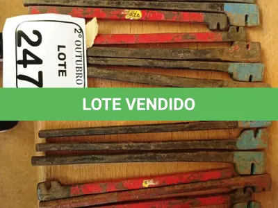 LOTE 247 - 18 DOBRADORES DE FERRO DIVERSOS. (NO ESTADO) ATENÇÃO! FAZER A VISITAÇÃO ANTES DE ARREMATAR, NÃO SABEMOS SE FUNCIONA. LEILÃO NÃO TEM GARANTIA E NEM DEVOLUÇÃO, SUJEITO A POSSÍVEIS AVARIAS VISÍVEIS/OCULTAS E/OU AUSÊNCIA DE COMPONENTES.