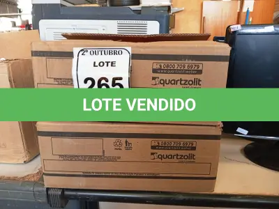 LOTE 265 - 12 REJUNTES ACRÍLICO 1KG CADA. (NO ESTADO) ATENÇÃO! FAZER A VISITAÇÃO ANTES DE ARREMATAR, NÃO SABEMOS SE FUNCIONA. LEILÃO NÃO TEM GARANTIA E NEM DEVOLUÇÃO, SUJEITO A POSSÍVEIS AVARIAS VISÍVEIS/OCULTAS E/OU AUSÊNCIA DE COMPONENTES.