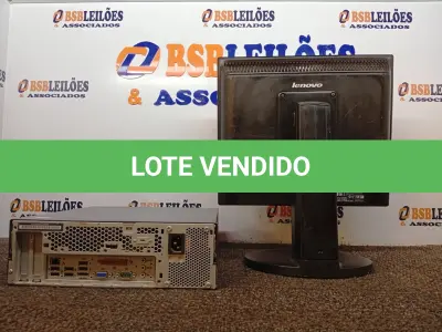 LOTE 230 - 01 CPU E 01 MONITOR. (NO ESTADO) ATENÇÃO! FAZER A VISITAÇÃO ANTES DE ARREMATAR, NÃO SABEMOS SE FUNCIONA. LEILÃO NÃO TEM GARANTIA E NEM DEVOLUÇÃO, SUJEITO A POSSÍVEIS AVARIAS VISÍVEIS/OCULTAS E/OU AUSÊNCIA DE COMPONENTES.