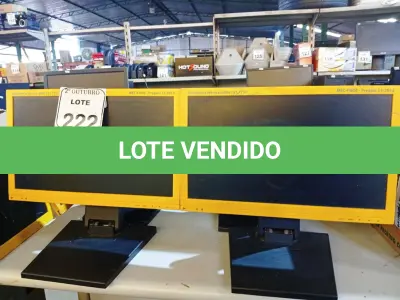 LOTE 222 - 08 MONITORES LCD MARCA CCE PARA RETIRADA DE PEÇAS. (NO ESTADO) ATENÇÃO! FAZER A VISITAÇÃO ANTES DE ARREMATAR, NÃO SABEMOS SE FUNCIONA. LEILÃO NÃO TEM GARANTIA E NEM DEVOLUÇÃO, SUJEITO A POSSÍVEIS AVARIAS VISÍVEIS/OCULTAS E/OU AUSÊNCIA DE COMPONENTES.