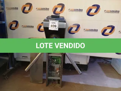 LOTE 409 - 01 CATRACA C/AVARIAS. (NO ESTADO) ATENÇÃO! FAZER A VISITAÇÃO ANTES DE ARREMATAR, NÃO SABEMOS SE FUNCIONA. LEILÃO NÃO TEM GARANTIA E NEM DEVOLUÇÃO, SUJEITO A POSSÍVEIS AVARIAS VISÍVEIS/OCULTAS E/OU AUSÊNCIA DE COMPONENTES.