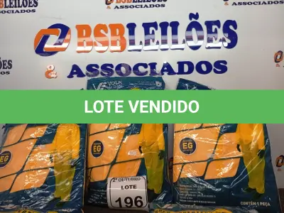 LOTE 196 - 05 MACACÕES DE SEGURANÇAS TAMANHO EXTRA G. (NO ESTADO) ATENÇÃO! FAZER A VISITAÇÃO ANTES DE ARREMATAR, NÃO SABEMOS SE FUNCIONA. LEILÃO NÃO TEM GARANTIA E NEM DEVOLUÇÃO, SUJEITO A POSSÍVEIS AVARIAS VISÍVEIS/OCULTAS E/OU AUSÊNCIA DE COMPONENTES.