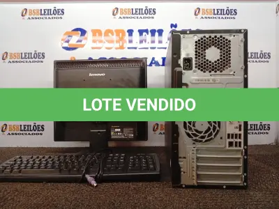 LOTE 218 - 01 CPU COM TECLADO E 01 MONITOR. (NO ESTADO) ATENÇÃO! FAZER A VISITAÇÃO ANTES DE ARREMATAR, NÃO SABEMOS SE FUNCIONA. LEILÃO NÃO TEM GARANTIA E NEM DEVOLUÇÃO, SUJEITO A POSSÍVEIS AVARIAS VISÍVEIS/OCULTAS E/OU AUSÊNCIA DE COMPONENTES.