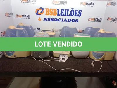 LOTE 100 - 08 UMIDIFICADORES MARCAS E MODELOS DIVERSOS. (NO ESTADO) ATENÇÃO! FAZER A VISITAÇÃO ANTES DE ARREMATAR, NÃO SABEMOS SE FUNCIONA. LEILÃO NÃO TEM GARANTIA E NEM DEVOLUÇÃO, SUJEITO A POSSÍVEIS AVARIAS VISÍVEIS/OCULTAS E/OU AUSÊNCIA DE COMPONENTES.