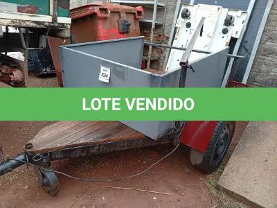 LOTE 524 - 01 CARRETINHA SEM DOCUMENTO. (NO ESTADO) ATENÇÃO! FAZER A VISITAÇÃO ANTES DE ARREMATAR, NÃO SABEMOS SE FUNCIONA. LEILÃO NÃO TEM GARANTIA E NEM DEVOLUÇÃO, SUJEITO A POSSÍVEIS AVARIAS VISÍVEIS/OCULTAS E/OU AUSÊNCIA DE COMPONENTES.