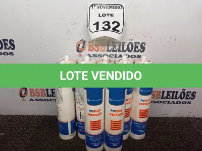 LOTE 132 - 12 CARTUCHOS DE SELANTE PU- FIXA ESPELHO DE 400G CADA. (NO ESTADO) ATENÇÃO! FAZER A VISITAÇÃO ANTES DE ARREMATAR, NÃO SABEMOS SE FUNCIONA. LEILÃO NÃO TEM GARANTIA E NEM DEVOLUÇÃO, SUJEITO A POSSÍVEIS AVARIAS VISÍVEIS/OCULTAS E/OU AUSÊNCIA DE COMPONENTES.