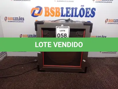 LOTE 058 - 01 CAIXA DE SOM AMPLIFICADA PALMER. (NO ESTADO) ATENÇÃO! FAZER A VISITAÇÃO ANTES DE ARREMATAR, NÃO SABEMOS SE FUNCIONA. LEILÃO NÃO TEM GARANTIA E NEM DEVOLUÇÃO, SUJEITO A POSSÍVEIS AVARIAS VISÍVEIS/OCULTAS E/OU AUSÊNCIA DE COMPONENTES.