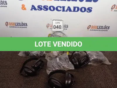 LOTE 040 - 09 ABAFADORES DE RUÍDO NA COR PRETO, MARCA DELTAPLUS. (NO ESTADO) ATENÇÃO! FAZER A VISITAÇÃO ANTES DE ARREMATAR, NÃO SABEMOS SE FUNCIONA. LEILÃO NÃO TEM GARANTIA E NEM DEVOLUÇÃO, SUJEITO A POSSÍVEIS AVARIAS VISÍVEIS/OCULTAS E/OU AUSÊNCIA DE COMPONENTES.