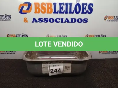 LOTE 244 - 01 CUBA INOX N1 AÇO 304 3.1/2 46X30X17 FABRINOX.(NOVA) (NO ESTADO) ATENÇÃO! FAZER A VISITAÇÃO ANTES DE ARREMATAR, NÃO SABEMOS SE FUNCIONA. LEILÃO NÃO TEM GARANTIA E NEM DEVOLUÇÃO, SUJEITO A POSSÍVEIS AVARIAS VISÍVEIS/OCULTAS E/OU AUSÊNCIA DE COMPONENTES.
