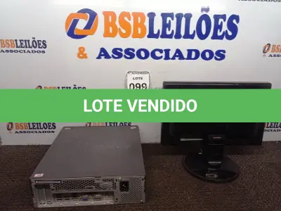 LOTE 099 - 01 CPU MARCA LENOVO E 01 MONITOR MARCA POSITIVO. (NO ESTADO) ATENÇÃO! FAZER A VISITAÇÃO ANTES DE ARREMATAR, NÃO SABEMOS SE FUNCIONA. LEILÃO NÃO TEM GARANTIA E NEM DEVOLUÇÃO, SUJEITO A POSSÍVEIS AVARIAS VISÍVEIS/OCULTAS E/OU AUSÊNCIA DE COMPONENTES.