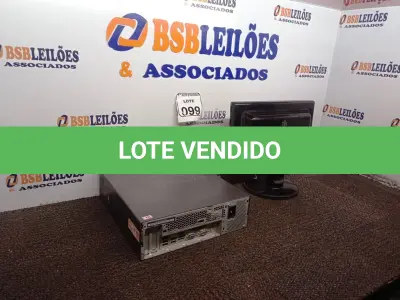 LOTE 099 - 01 CPU MARCA LENOVO E 01 MONITOR MARCA POSITIVO. (NO ESTADO) ATENÇÃO! FAZER A VISITAÇÃO ANTES DE ARREMATAR, NÃO SABEMOS SE FUNCIONA. LEILÃO NÃO TEM GARANTIA E NEM DEVOLUÇÃO, SUJEITO A POSSÍVEIS AVARIAS VISÍVEIS/OCULTAS E/OU AUSÊNCIA DE COMPONENTES.