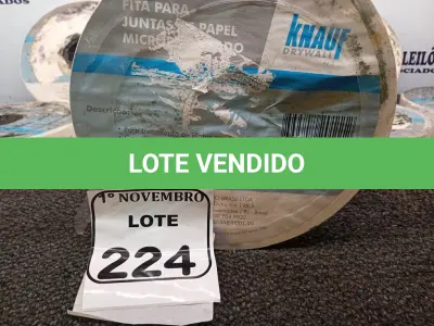 LOTE 224 - 09 ROLOS DE FITAS P/JUNTAS DE PAPEL MICRO PERFURADO. (NO ESTADO) ATENÇÃO! FAZER A VISITAÇÃO ANTES DE ARREMATAR, NÃO SABEMOS SE FUNCIONA. LEILÃO NÃO TEM GARANTIA E NEM DEVOLUÇÃO, SUJEITO A POSSÍVEIS AVARIAS VISÍVEIS/OCULTAS E/OU AUSÊNCIA DE COMPONENTES.