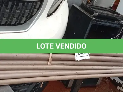 LOTE 531 - 14 CANOS DE ÁGUA MEDIDAS DIVERSAS. (NO ESTADO) ATENÇÃO! FAZER A VISITAÇÃO ANTES DE ARREMATAR, NÃO SABEMOS SE FUNCIONA. LEILÃO NÃO TEM GARANTIA E NEM DEVOLUÇÃO, SUJEITO A POSSÍVEIS AVARIAS VISÍVEIS/OCULTAS E/OU AUSÊNCIA DE COMPONENTES.