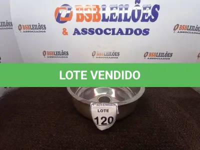 LOTE 120 - 01 CUBA INOX N38 AÇO 430 38X12 FABRINOX. (NO ESTADO) ATENÇÃO! FAZER A VISITAÇÃO ANTES DE ARREMATAR, NÃO SABEMOS SE FUNCIONA. LEILÃO NÃO TEM GARANTIA E NEM DEVOLUÇÃO, SUJEITO A POSSÍVEIS AVARIAS VISÍVEIS/OCULTAS E/OU AUSÊNCIA DE COMPONENTES.