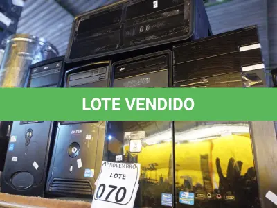 LOTE 070 - 05 CPU’S MARCAS E MODELOS DIVERSOS. (NO ESTADO) ATENÇÃO! FAZER A VISITAÇÃO ANTES DE ARREMATAR, NÃO SABEMOS SE FUNCIONA. LEILÃO NÃO TEM GARANTIA E NEM DEVOLUÇÃO, SUJEITO A POSSÍVEIS AVARIAS VISÍVEIS/OCULTAS E/OU AUSÊNCIA DE COMPONENTES.