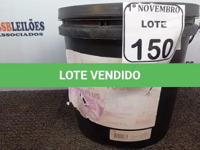 LOTE 150 - 01 MASSA ACRÍLICA DW-1000 PARA TRATAMENTO DE JUNTAS E ACABAMENTOS 30KG. (NO ESTADO) ATENÇÃO! FAZER A VISITAÇÃO ANTES DE ARREMATAR, NÃO SABEMOS SE FUNCIONA. LEILÃO NÃO TEM GARANTIA E NEM DEVOLUÇÃO, SUJEITO A POSSÍVEIS AVARIAS VISÍVEIS/OCULTAS E/OU AUSÊNCIA DE COMPONENTES.