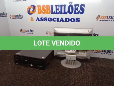 LOTE 077 - 01 CPU MARCA LENOVO E 01 MONITOR MARCA POSITIVO. (NO ESTADO) ATENÇÃO! FAZER A VISITAÇÃO ANTES DE ARREMATAR, NÃO SABEMOS SE FUNCIONA. LEILÃO NÃO TEM GARANTIA E NEM DEVOLUÇÃO, SUJEITO A POSSÍVEIS AVARIAS VISÍVEIS/OCULTAS E/OU AUSÊNCIA DE COMPONENTES.