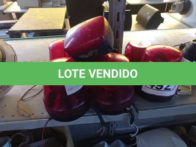 LOTE 492 - 01 LOTE C/ SIRENES CIRCULARES MODELOS DIVERSOS. (NO ESTADO) ATENÇÃO! FAZER A VISITAÇÃO ANTES DE ARREMATAR, NÃO SABEMOS SE FUNCIONA. LEILÃO NÃO TEM GARANTIA E NEM DEVOLUÇÃO, SUJEITO A POSSÍVEIS AVARIAS VISÍVEIS/OCULTAS E/OU AUSÊNCIA DE COMPONENTES.