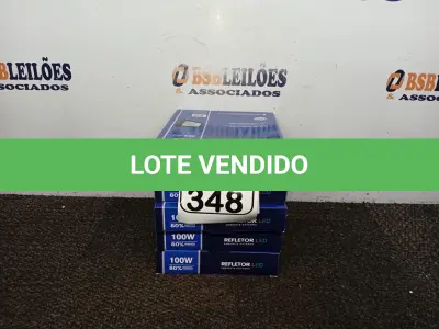 LOTE 348 - 05 REFLETORES LED AMBIENTE EXTERNO100W. (NO ESTADO) ATENÇÃO! FAZER A VISITAÇÃO ANTES DE ARREMATAR, NÃO SABEMOS SE FUNCIONA. LEILÃO NÃO TEM GARANTIA E NEM DEVOLUÇÃO, SUJEITO A POSSÍVEIS AVARIAS VISÍVEIS/OCULTAS E/OU AUSÊNCIA DE COMPONENTES.
