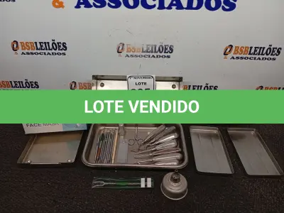 LOTE 305 - 01 LOTE COM MATERIAIS ODONTOLÓGICOS DIVERSOS. (NO ESTADO) ATENÇÃO! FAZER A VISITAÇÃO ANTES DE ARREMATAR, NÃO SABEMOS SE FUNCIONA. LEILÃO NÃO TEM GARANTIA E NEM DEVOLUÇÃO, SUJEITO A POSSÍVEIS AVARIAS VISÍVEIS/OCULTAS E/OU AUSÊNCIA DE COMPONENTES.