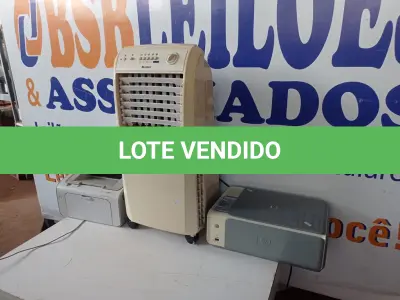 LOTE 377 - 01 CLIMATIZADOR PORTÁTIL MARCA GREE E 02 IMPRESSORAS MARCA HP. (NO ESTADO) ATENÇÃO! FAZER A VISITAÇÃO ANTES DE ARREMATAR, NÃO SABEMOS SE FUNCIONA. LEILÃO NÃO TEM GARANTIA E NEM DEVOLUÇÃO, SUJEITO A POSSÍVEIS AVARIAS VISÍVEIS/OCULTAS E/OU AUSÊNCIA DE COMPONENTES.