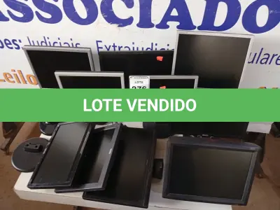 LOTE 276 - 10 MONITORES LCD MARCAS E MODELOS DIVERSOS P/RETIRADA DE PEÇAS. (NO ESTADO) ATENÇÃO! FAZER A VISITAÇÃO ANTES DE ARREMATAR, NÃO SABEMOS SE FUNCIONA. LEILÃO NÃO TEM GARANTIA E NEM DEVOLUÇÃO, SUJEITO A POSSÍVEIS AVARIAS VISÍVEIS/OCULTAS E/OU AUSÊNCIA DE COMPONENTES.